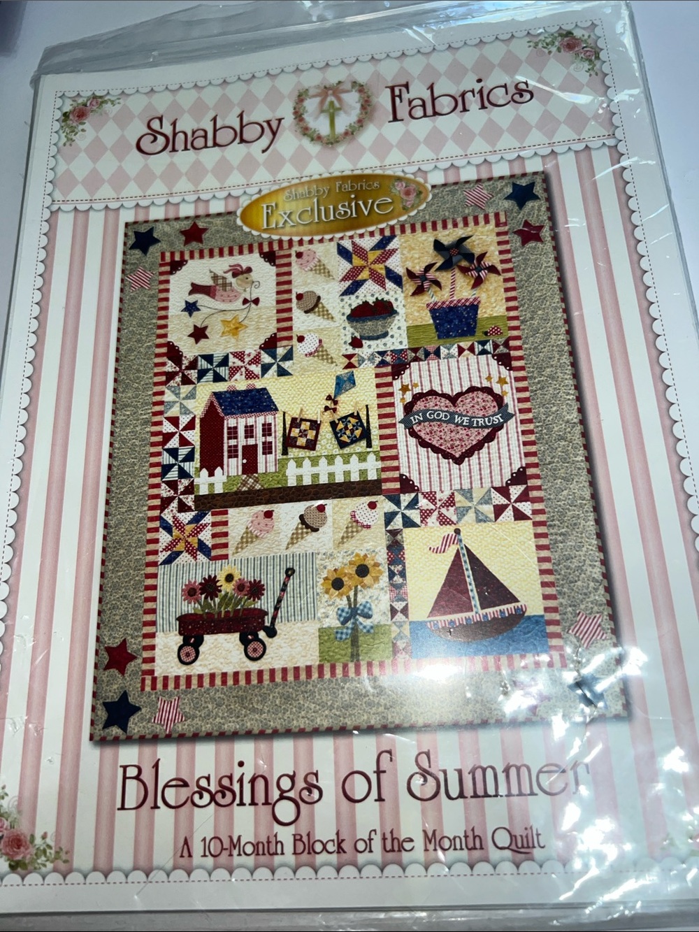 Quilt pattern Blessings of Summer Quilt Pattern Americana